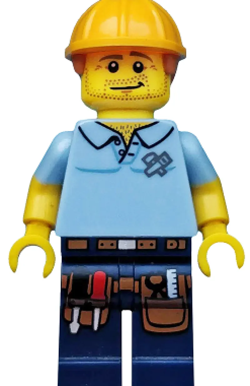 Collectible Minifigures>The Brick Show Shop Carpenter (No Accessories) - LEGO Series 13 Collectible Minifigure