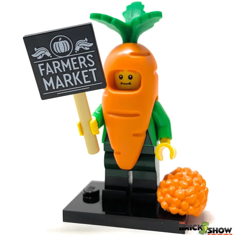 Collectible Minifigures>The Brick Show Shop Carrot Mascot - LEGO Collectible Minifigure 66733 (Series 24) (2023)