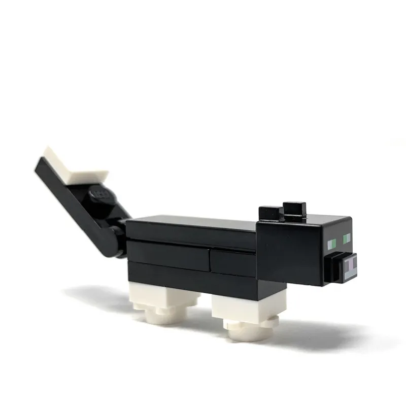 Minecraft>The Brick Show Shop Cat (Black) - LEGO Minecraft Minifigure (2017)