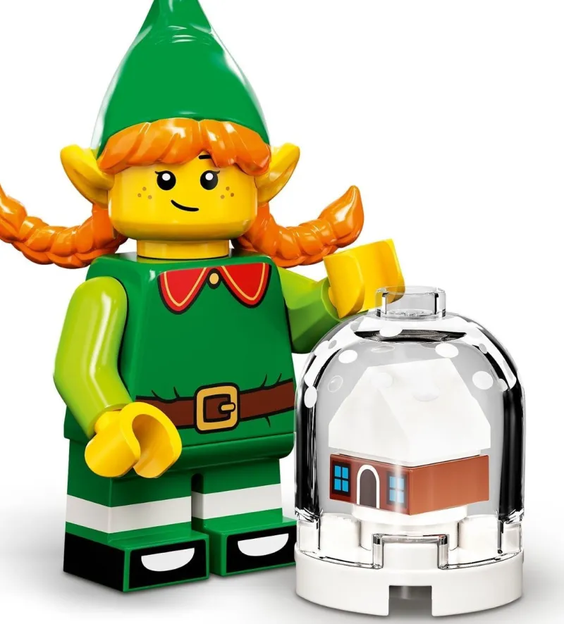 Collectible Minifigures>The Brick Show Shop Christmas Elf (Female) - LEGO Collectible Minifigure 71034 (Series 23)