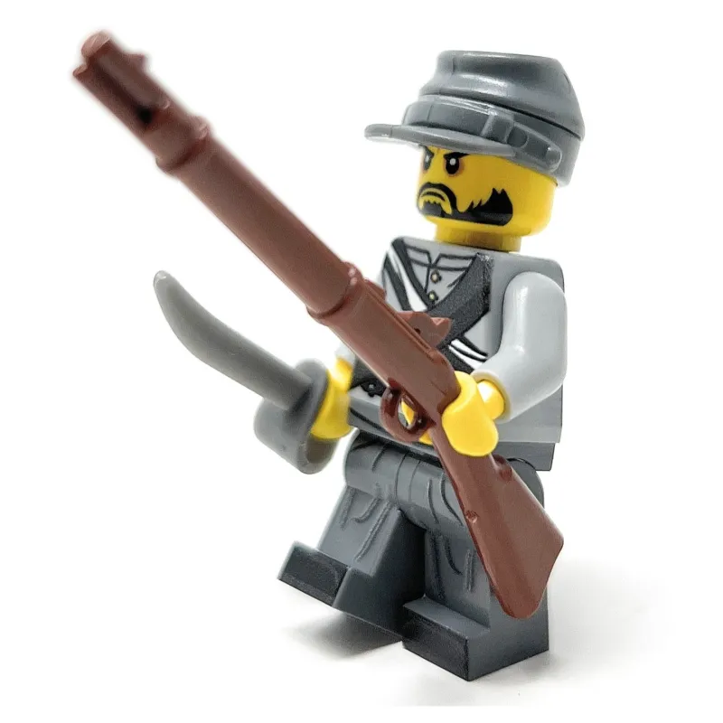 B3 Customs | Custom Lego Military Minifigures>The Brick Show Shop Civil War Confederate Soldier - Custom LEGO Military Minifigure B3 Cus