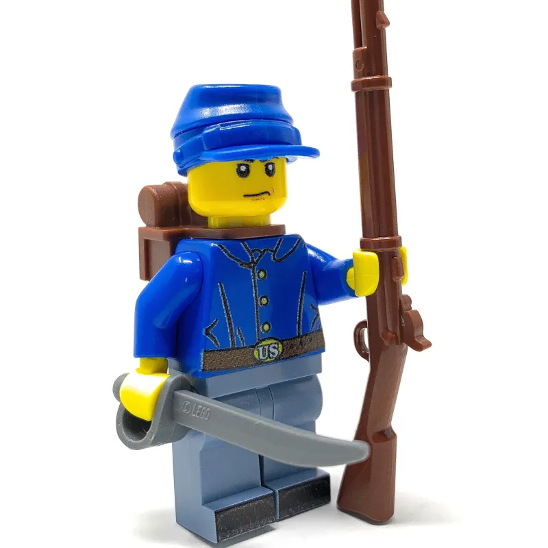 B3 Customs | Custom Lego Military Minifigures>The Brick Show Shop Civil War Union Soldier Minifig made using LEGO parts - B3 Customs
