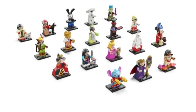 Disney | Collectible Minifigures>The Brick Show Shop Complete Set of 18 LEGO Disney 100 Collectible Minifigures 71038 (2023