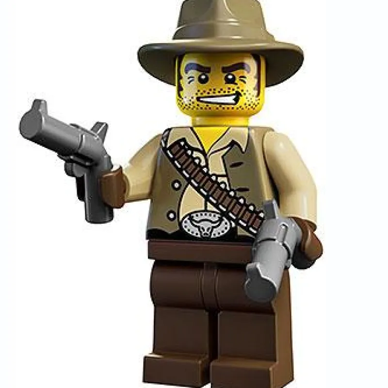 Collectible Minifigures>The Brick Show Shop Cowboy - Series 1 LEGO Collectible Minifigure (2010)
