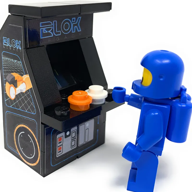 B3 Customs | Arcade>The Brick Show Shop Custom BLOK Legacy Arcade Machine made using LEGO parts