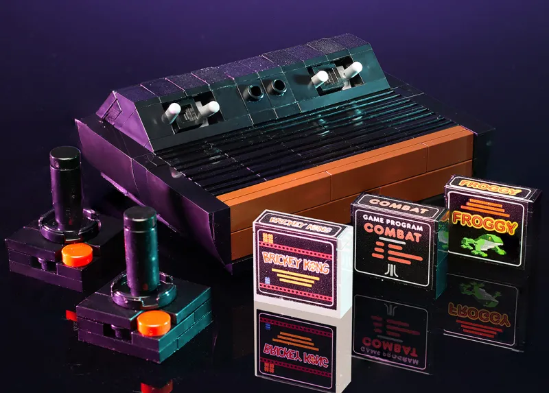 B3 Customs | Video Game Consoles>The Brick Show Shop Custom Classic 1977 Video Game Console made using LEGO bricks
