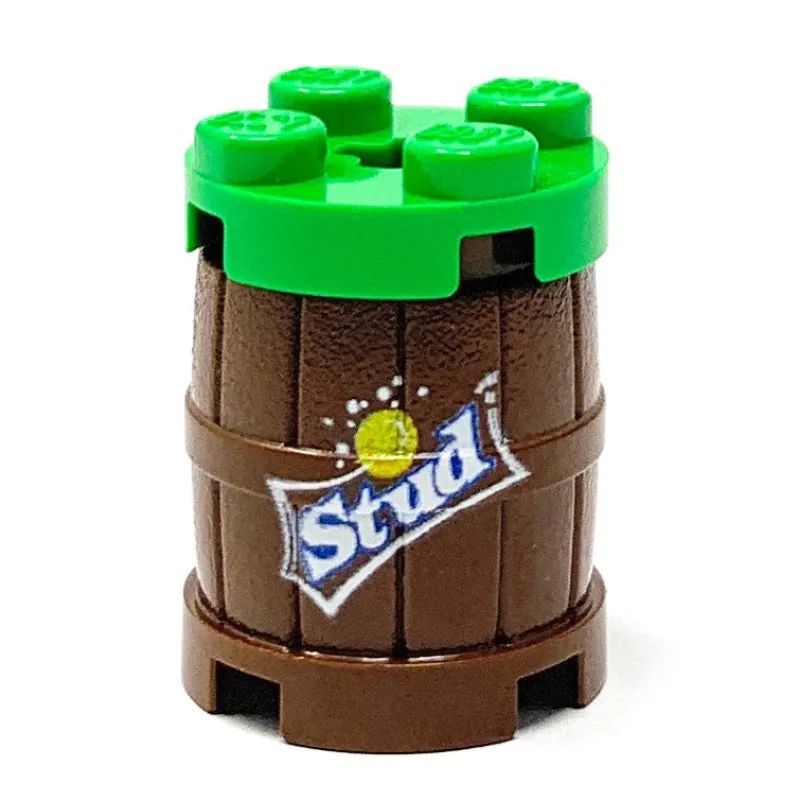 B3 Customs | Custom Parts>The Brick Show Shop 3 Customs® Stud Lemon Lime Soda Barrel / Keg