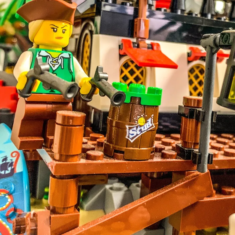 B3 Customs | Custom Parts>The Brick Show Shop 3 Customs® Stud Lemon Lime Soda Barrel / Keg