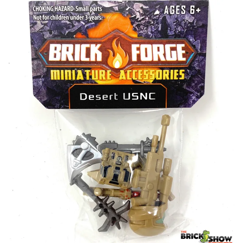 Brick Forge>The Brick Show Shop Desert USNC Shock Trooper Weapons Pack for LEGO Minifigures