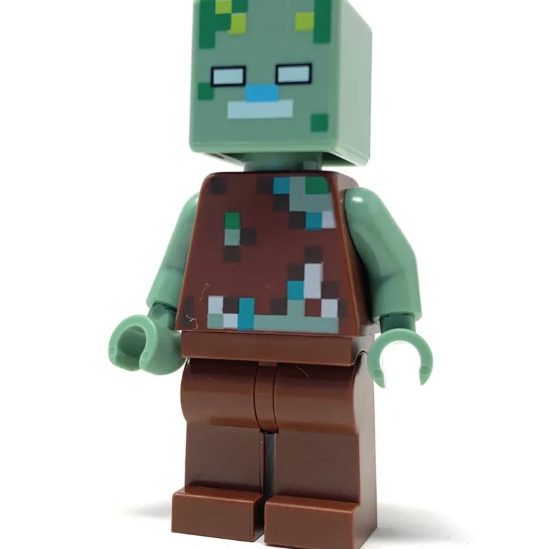 Minecraft>The Brick Show Shop Drowned Zombie - LEGO Minecraft Minifigure (2021)