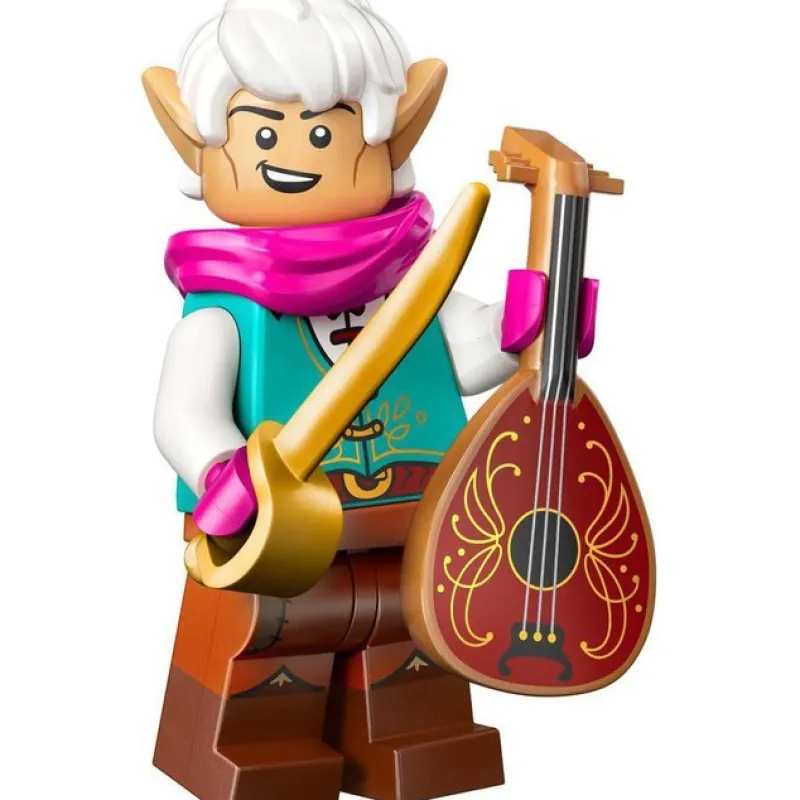 Collectible Minifigures>The Brick Show Shop Elf Bard - LEGO Dungeons & Dragons Collectible Minifigure 71047 (2024)