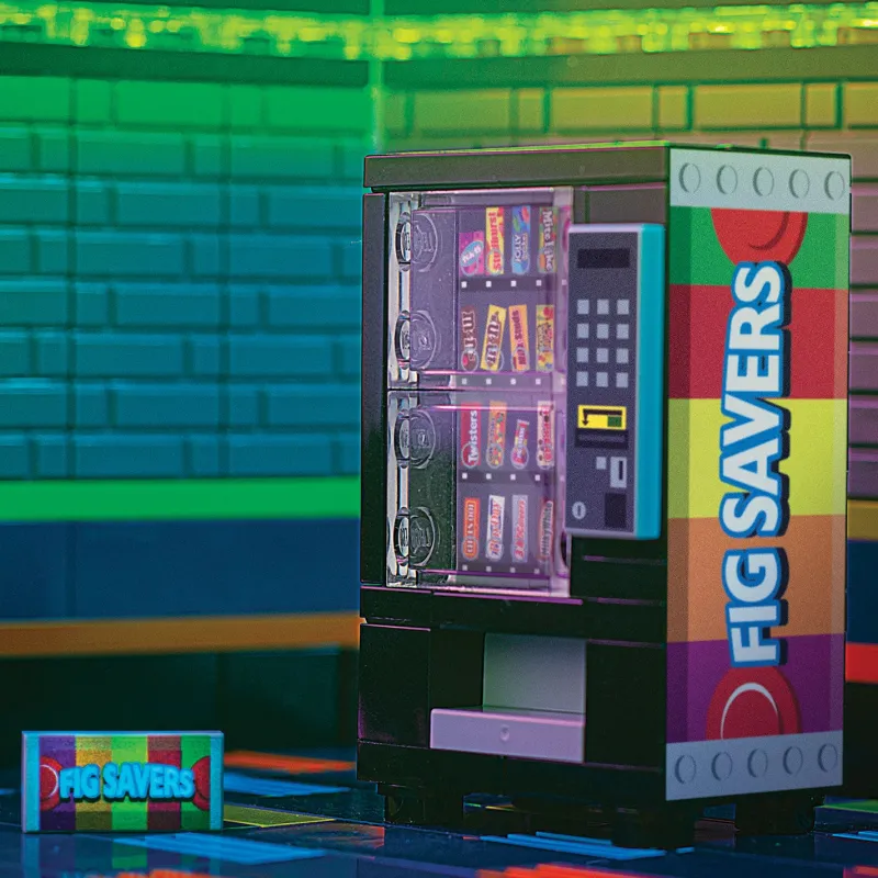 B3 Customs | Custom Parts>The Brick Show Shop Fig Savers - B3 Customs® Candy Bar Vending Machine
