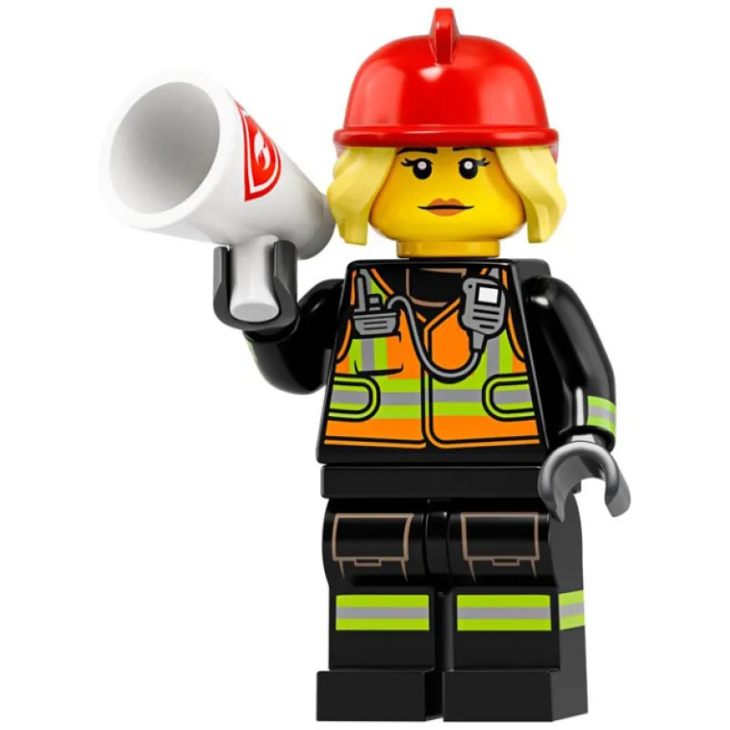 Collectible Minifigures>The Brick Show Shop Fire Fighter (Female) - LEGO Series 19 Collectible Minifigure