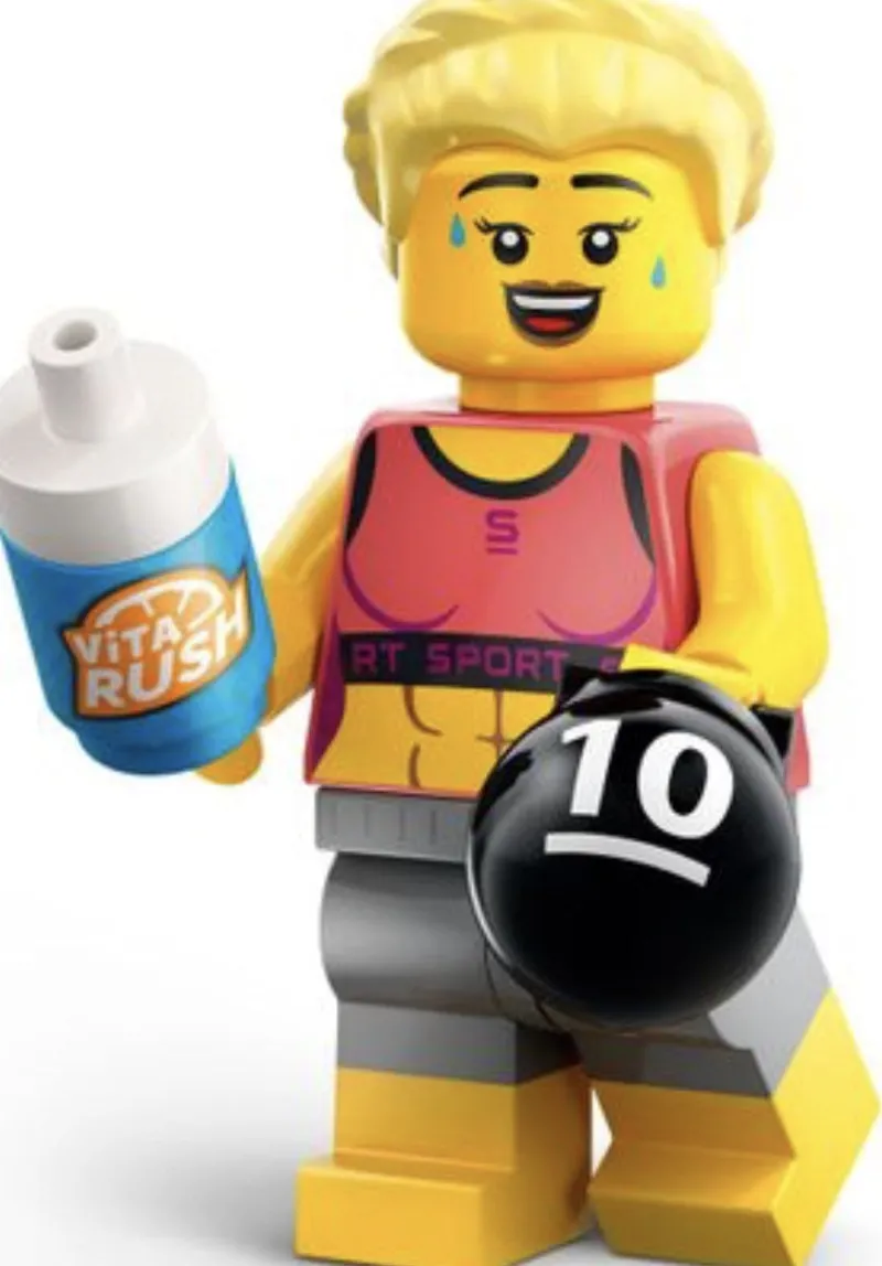 Collectible Minifigures>The Brick Show Shop Fitness Instructor - LEGO Collectible Minifigure 71045 (Series 25) (20