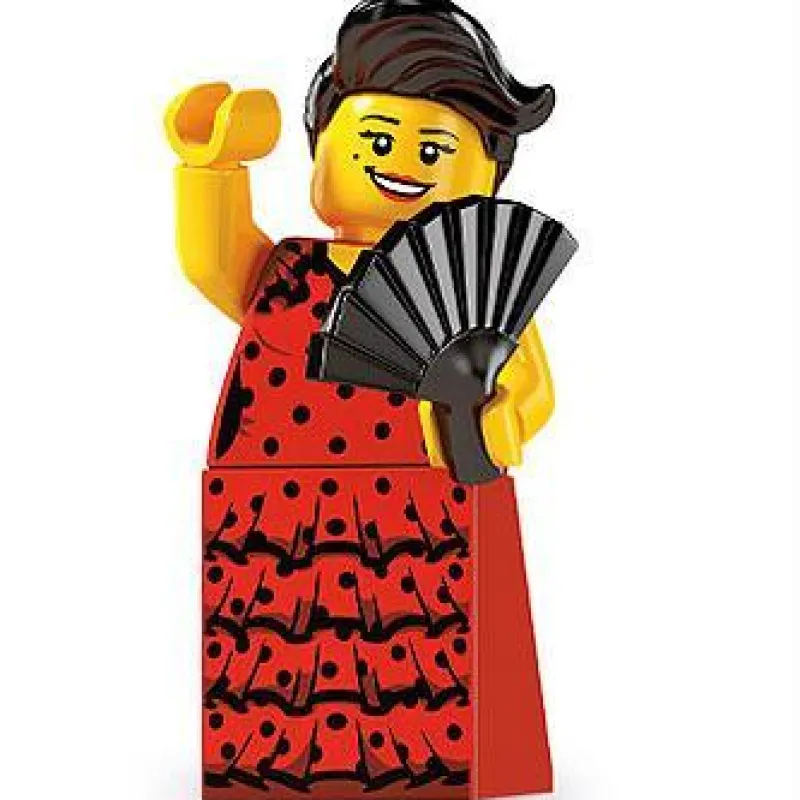 Collectible Minifigures>The Brick Show Shop Flamenco Dancer - LEGO Series 6 Collectible Minifigure (2012)