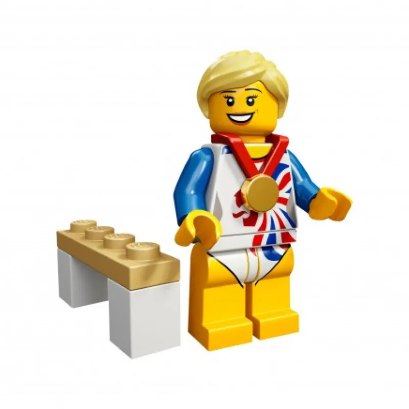 Collectible Minifigures>The Brick Show Shop Flexible Gymnast, Team GB - LEGO Olympic Collectible Minifigure (2012)
