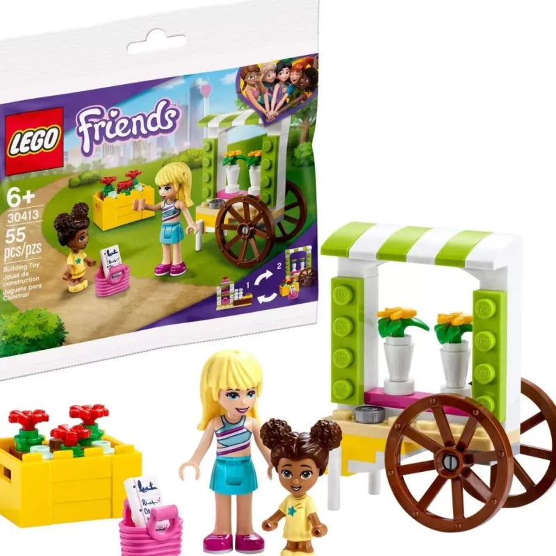 Lego Polybags>The Brick Show Shop Flower Cart - LEGO Friends Polybag Set (30413)