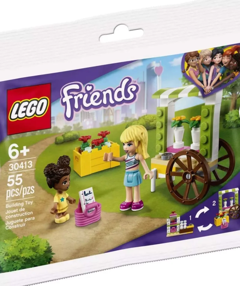 Lego Polybags>The Brick Show Shop Flower Cart - LEGO Friends Polybag Set (30413)