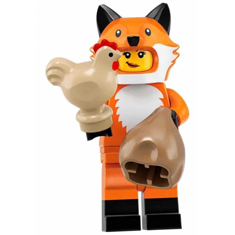 Collectible Minifigures>The Brick Show Shop Fox Costume Girl - LEGO Series 19 Collectible Minifigure
