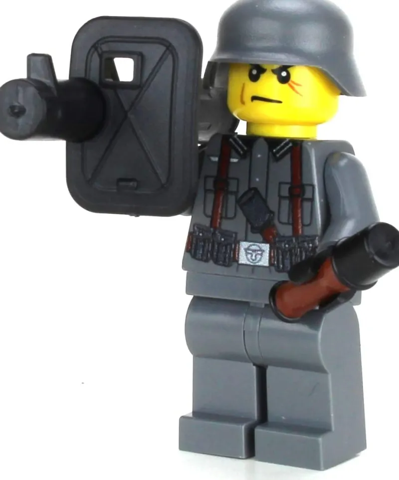 Custom Lego Military Minifigures>The Brick Show Shop German WW2 Anti-Tank Soldier - Custom LEGO Military Minifig