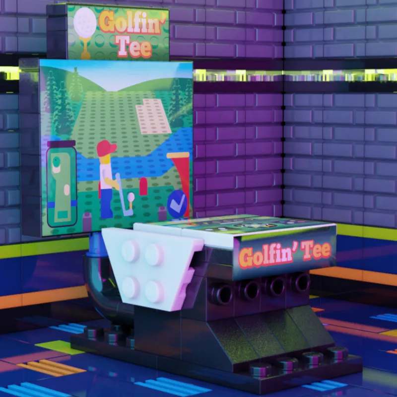 B3 Customs | Arcade>The Brick Show Shop Golfin' Tee Arcade B3 Customs Building Set