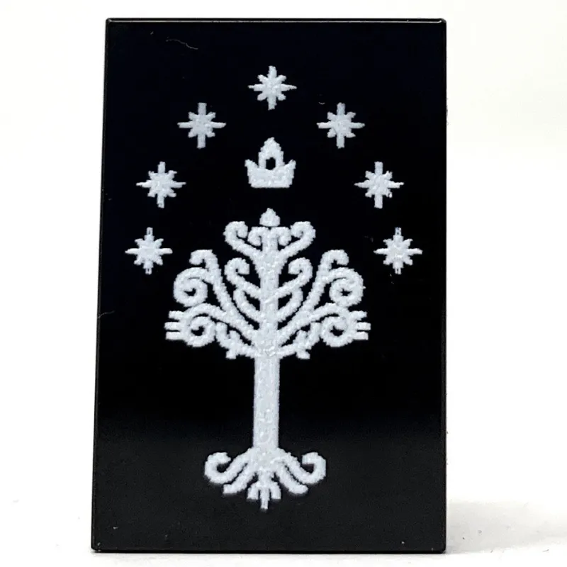 B3 Customs>The Brick Show Shop Gondor Banner (LOTR) Printed 2x3 Tile made using LEGO part - B3 Custom