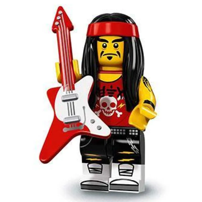 Collectible Minifigures>The Brick Show Shop Gong & Guitar Rocker - Series 1 LEGO Ninjago Movie Collectible Minifig