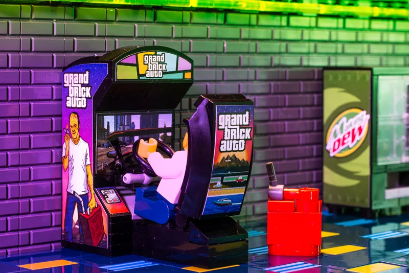 B3 Customs | Arcade>The Brick Show Shop Grand Brick Auto - B3 Customs Arcade Racing Game made using LEGO parts