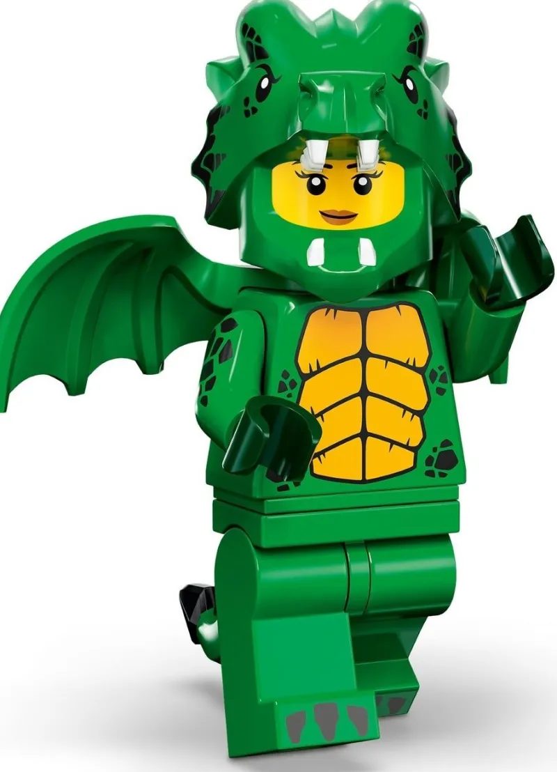 Collectible Minifigures>The Brick Show Shop Green Dragon Costume - LEGO Collectible Minifigure 71034 (Series 23) (