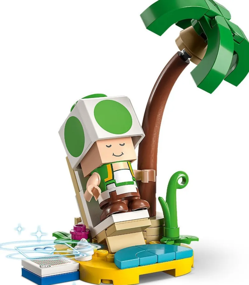 Super Mario>The Brick Show Shop Green Toad (Series 6) - LEGO 71413 Super Mario Character Minifigure (2