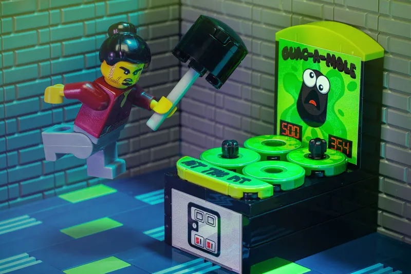 B3 Customs | Amusement Park / Carnival>The Brick Show Shop Guac-A-Mole - Custom Arcade Whac-A-Mole Set made using LEGO parts - B3