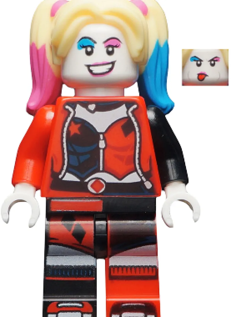 Dc Comics>The Brick Show Shop Harley Quinn (Open Jacket, Pink And Blue Hair) - LEGO DC Comics Minifi