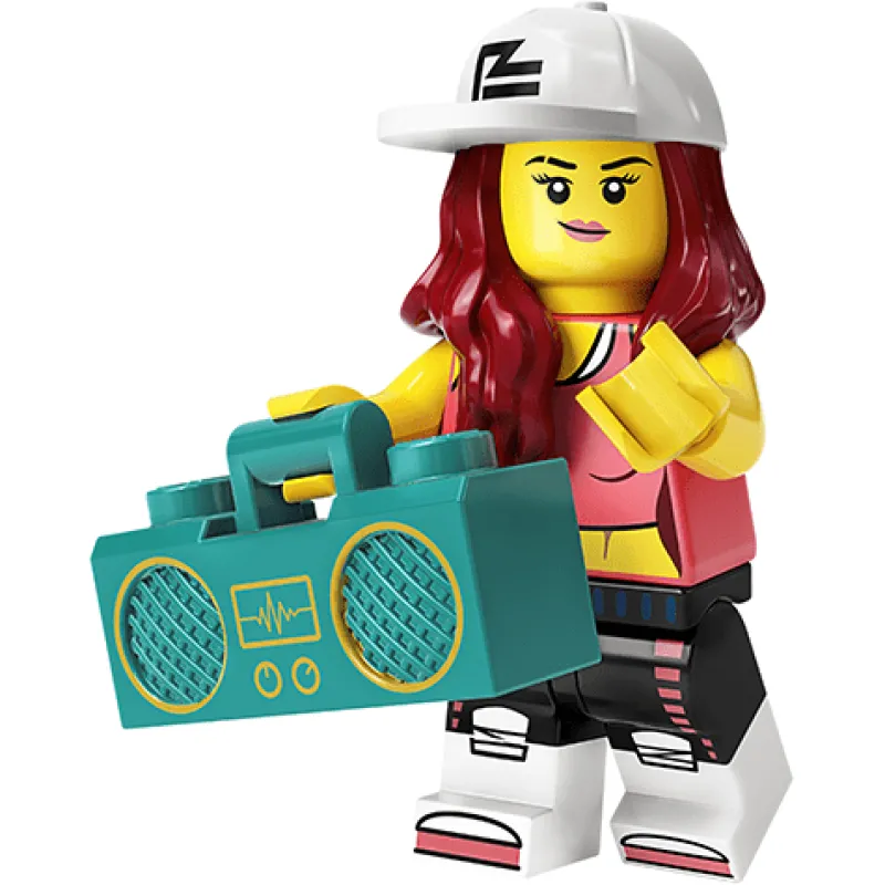 Collectible Minifigures>The Brick Show Shop Hip Hop Girl - LEGO Series 20 Collectible Minifigure