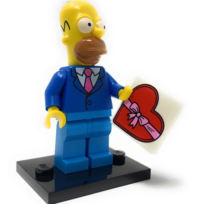 Collectible Minifigures>The Brick Show Shop Homer Simpson (Date Night) - LEGO Simpsons Collectible Minifigure (Ser
