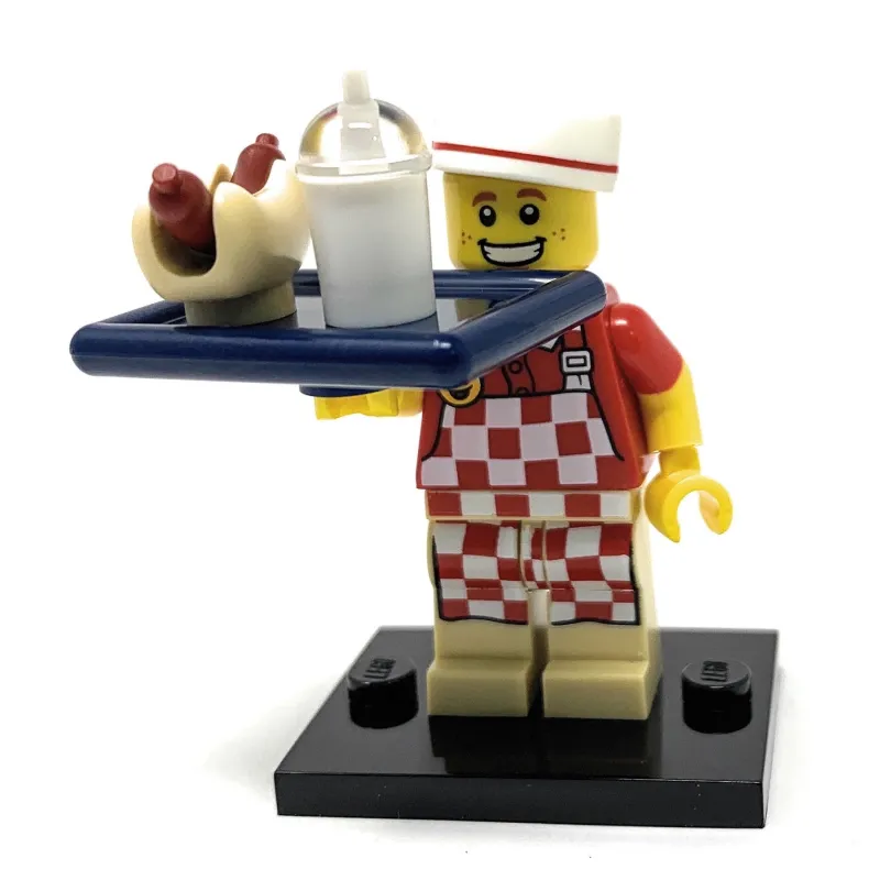 Collectible Minifigures>The Brick Show Shop Hot Dog Vendor - Series 17 LEGO Collectible Minifigure (2017)