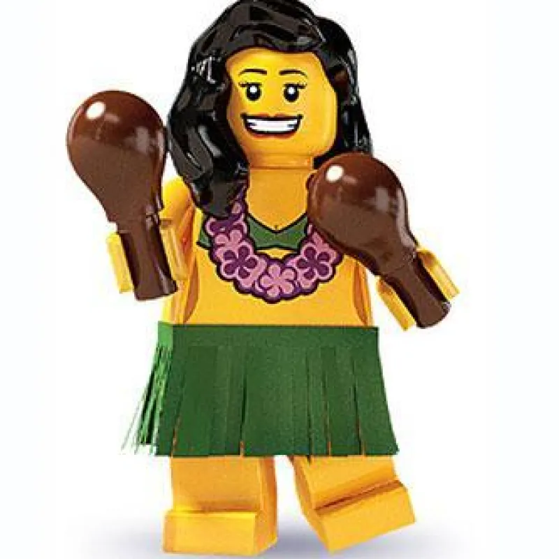 Collectible Minifigures>The Brick Show Shop Hula Dancer - Series 3 LEGO Collectible Minifigure (2011)