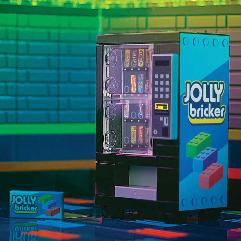 B3 Customs | Custom Parts>The Brick Show Shop Jolly Bricker - B3 Customs® Candy Vending Machine