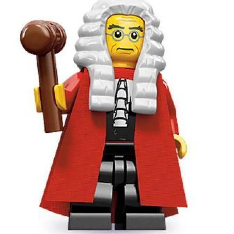 Collectible Minifigures>The Brick Show Shop Judge - Series 9 LEGO Collectible Minifigure (2013)