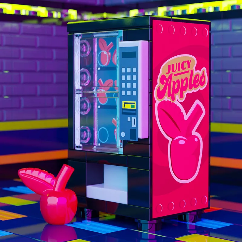 B3 Customs | Custom Parts>The Brick Show Shop Juicy Apples - B3 Customs Fruit Vending Machine