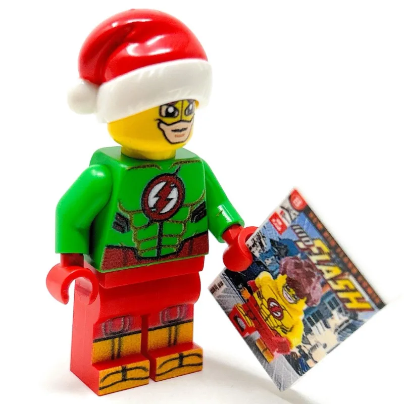 B3 Customs>The Brick Show Shop Kid Flash (Christmas Edition) Only 1 Available this Year! - Custom DC