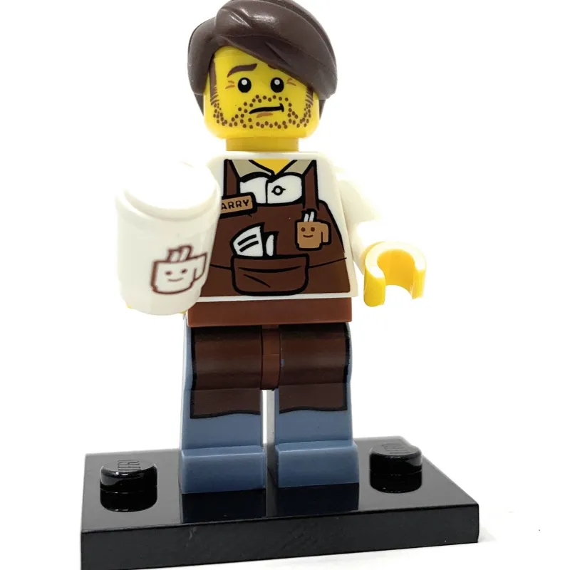 Collectible Minifigures>The Brick Show Shop Larry the Barista - LEGO Movie Collectible Minifigure (2014)