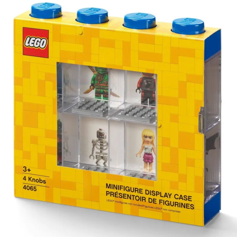 Display Cases>The Brick Show Shop LEGO Blue 8-Minifigure Display Case