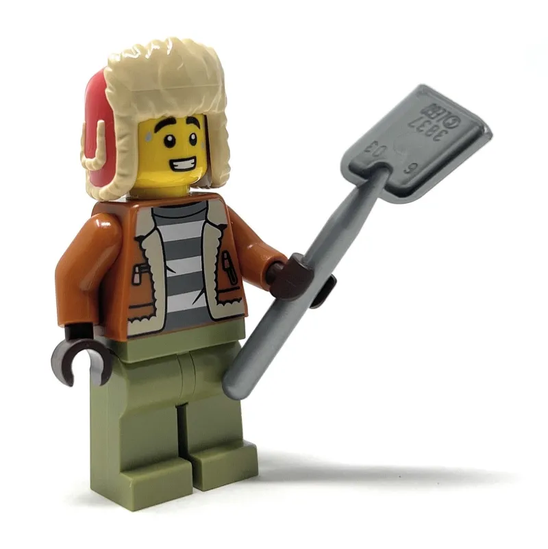 City>The Brick Show Shop LEGO City / Winter Village Christmas Snow Shovel Guy Minifigure (2023)