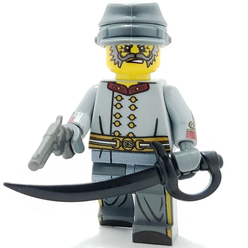 Brick Warriors | Custom Lego Military Minifigures>The Brick Show Shop LEGO Civil War General - Custom Military Minifigure