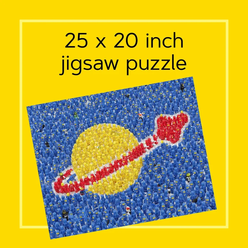 Lego Puzzles>The Brick Show Shop LEGO IDEAS Minifigure Space Mission 1000-Piece Puzzle