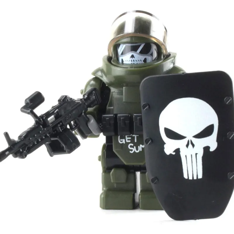 Custom Lego Military Minifigures>The Brick Show Shop LEGO Juggernaut Army Assault Soldier - Custom LEGO Military Minifigure