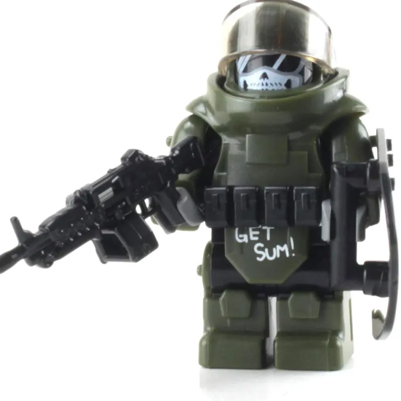 Custom Lego Military Minifigures>The Brick Show Shop LEGO Juggernaut Army Assault Soldier - Custom LEGO Military Minifigure