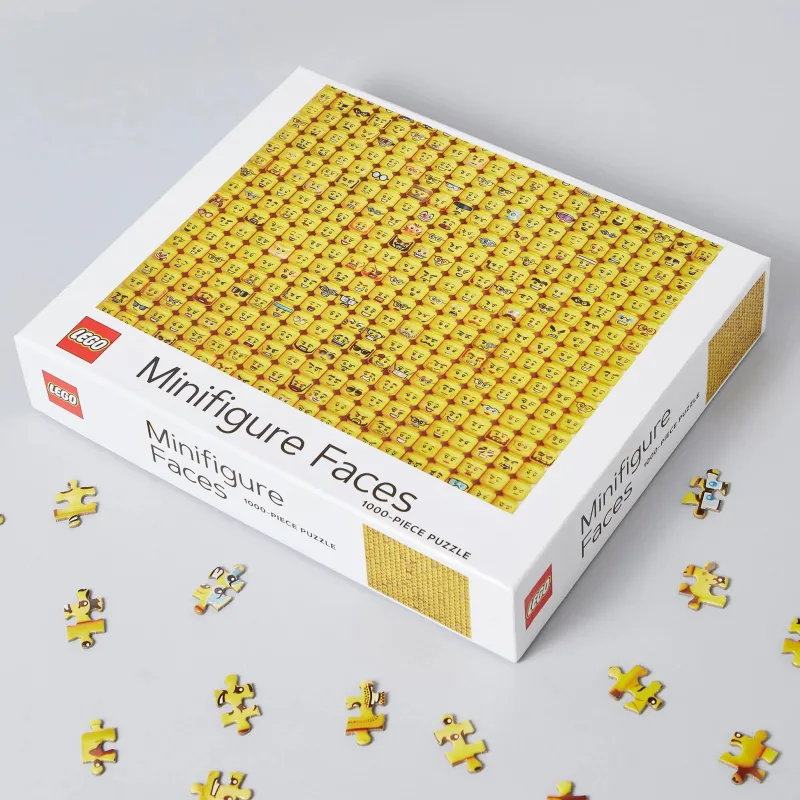 Lego Puzzles>The Brick Show Shop LEGO Minifigure Faces 1000-Piece Puzzle