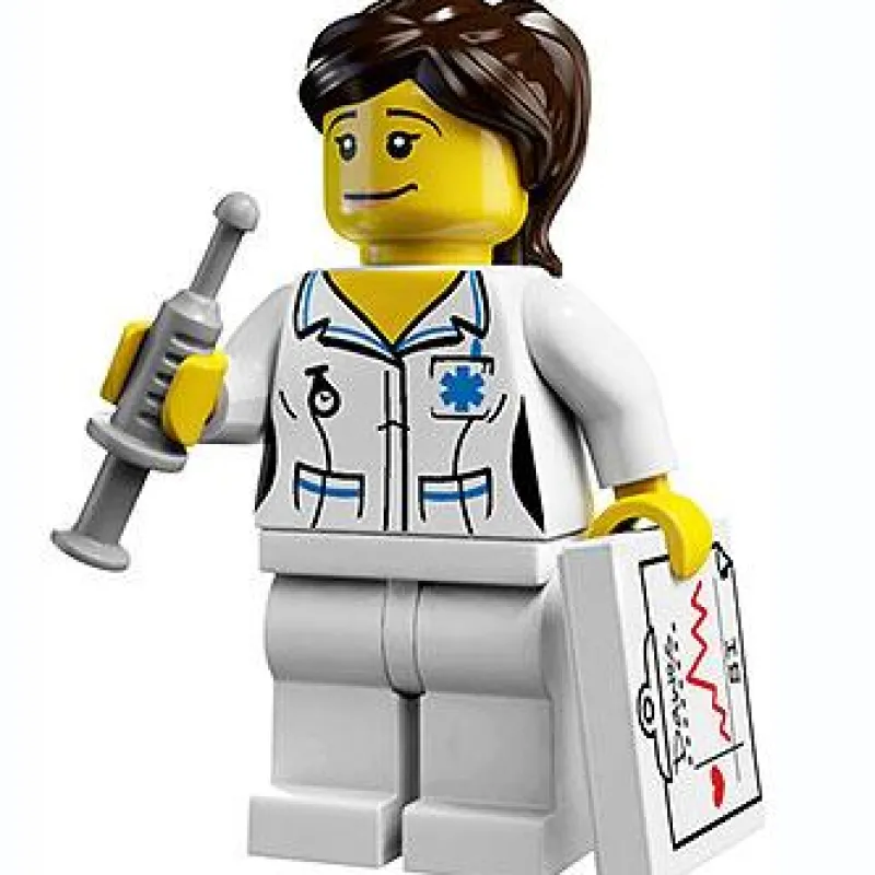 Collectible Minifigures>The Brick Show Shop LEGO Nurse - Series 1 LEGO Collectible Minifigure (2010)