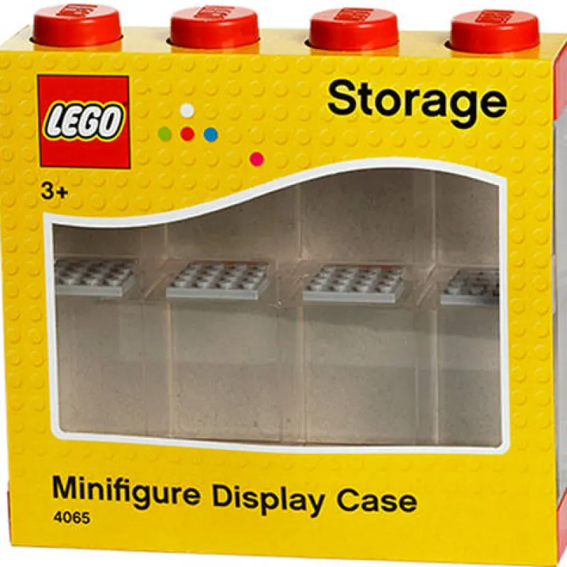 Display Cases>The Brick Show Shop LEGO Red 8-Minifigure Display Case